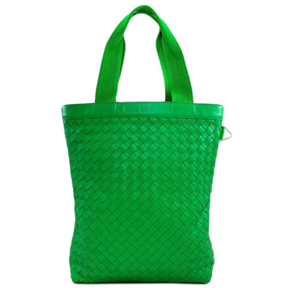 BOTTEGA VENETA Green Intrecciato Tote Bag